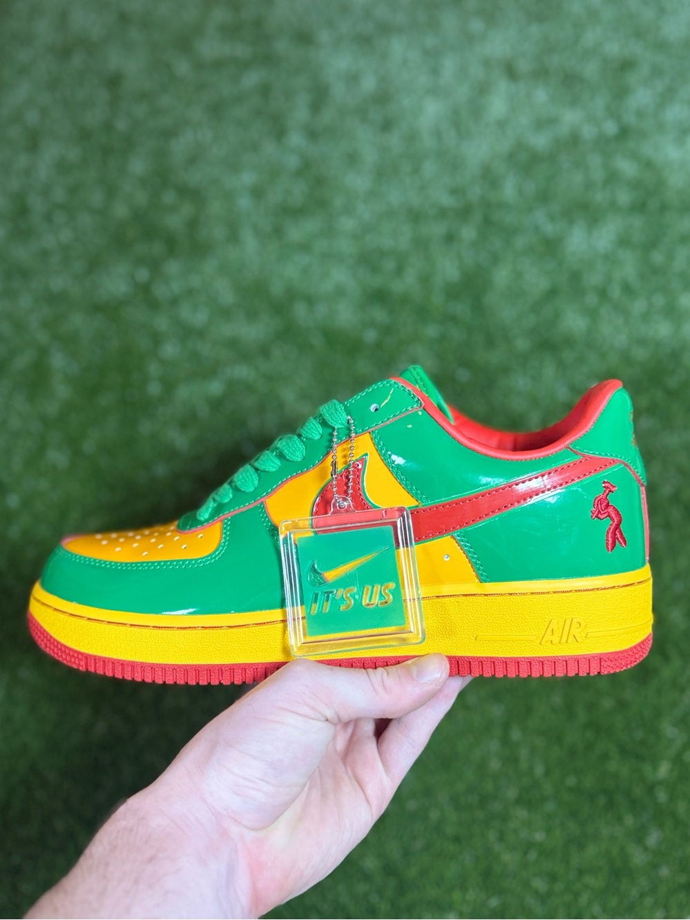 Lil Yachty x Air Force 1 Low 'Concrete Boys - Lucky Green sneakers size 8.5
